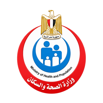 Logo of the Ministry of Health and Population with an eagle emblem on a white background
